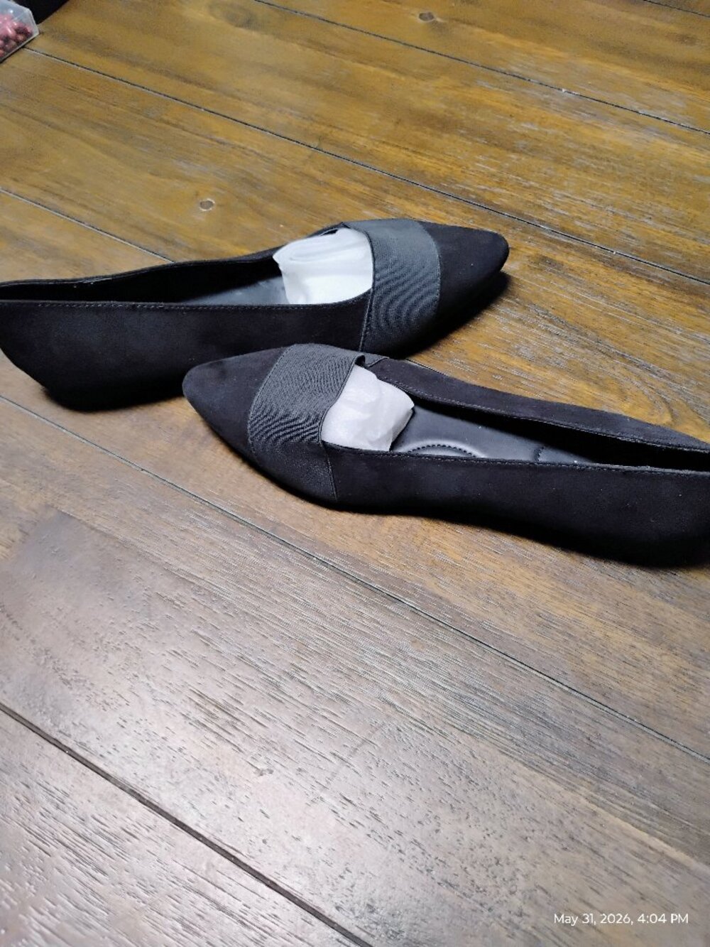 Lane Bryant Women's Black Flats Pointed Toe Shoe NWOT Size 10 Wide